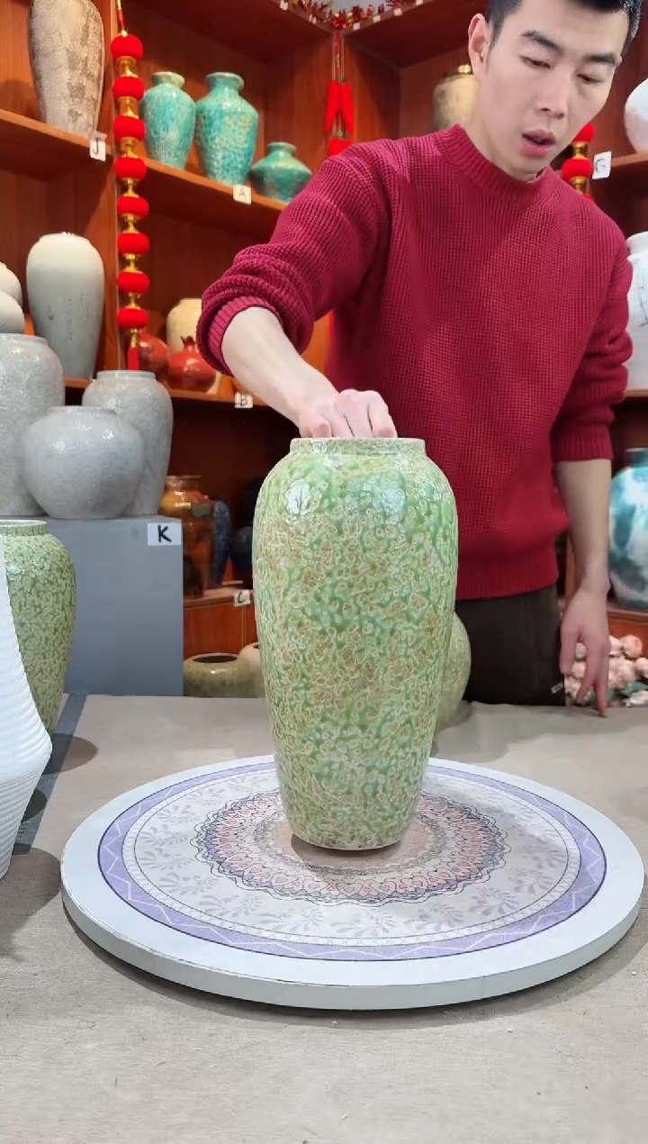 【闪购商品】瓶陶瓷花瓶 无花 春意盎然大号