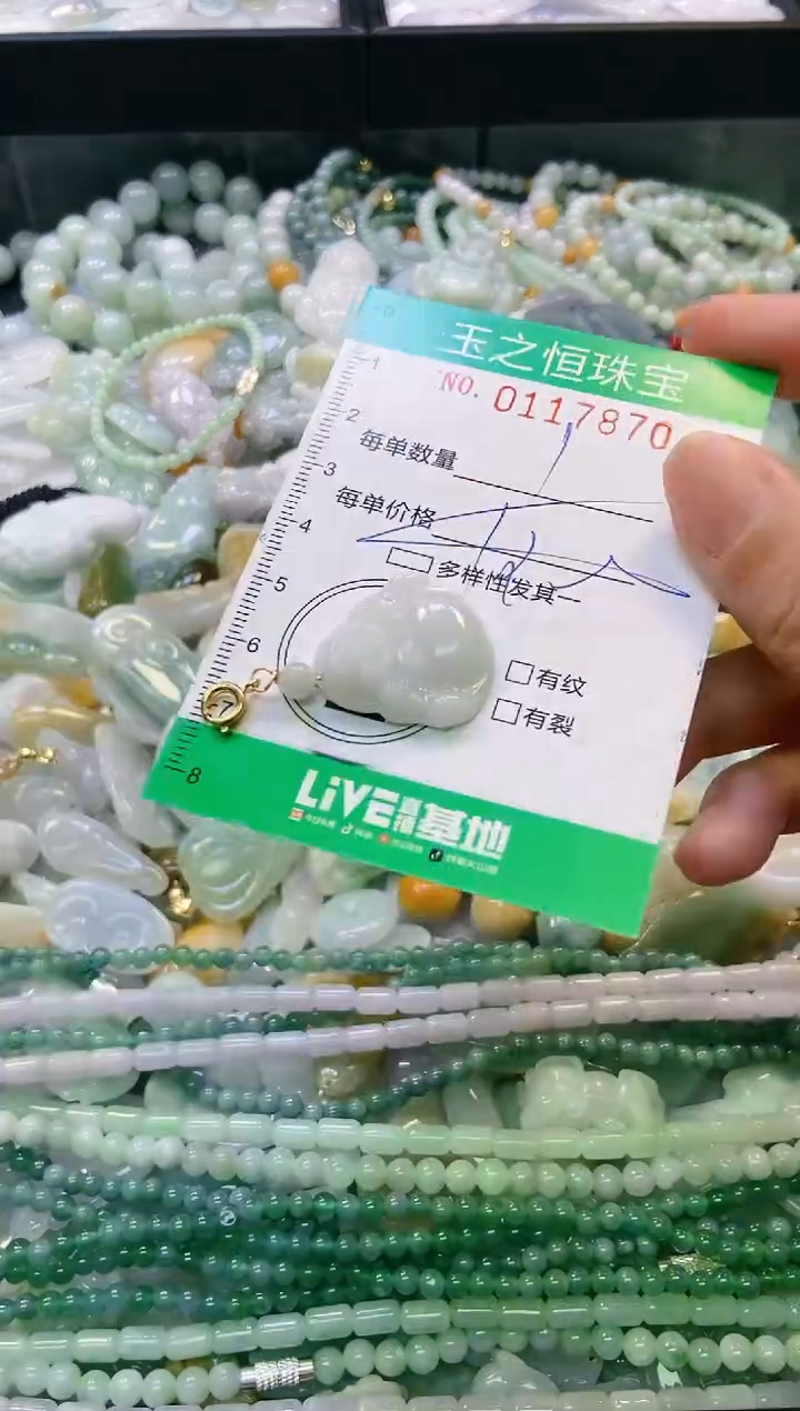 翡翠未镶嵌颈饰闪购0117870多样性发其一