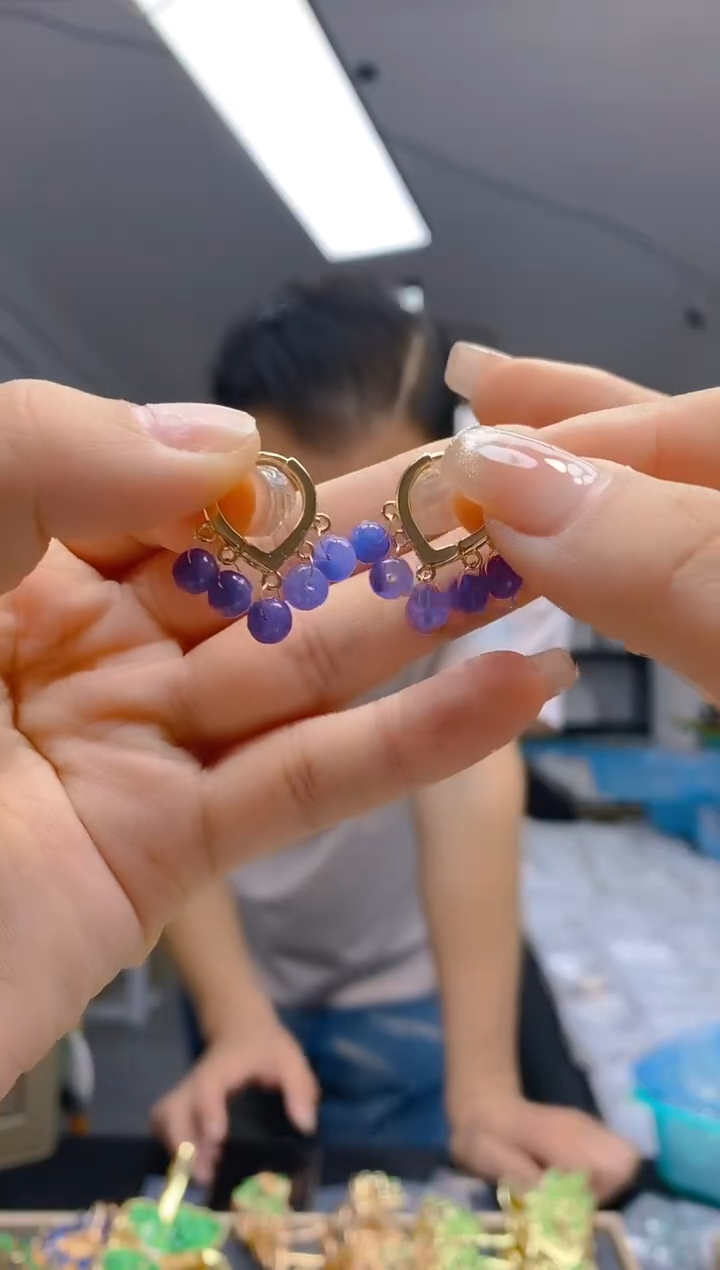 【闪购商品】翡翠耳饰合金282翡翠耳包