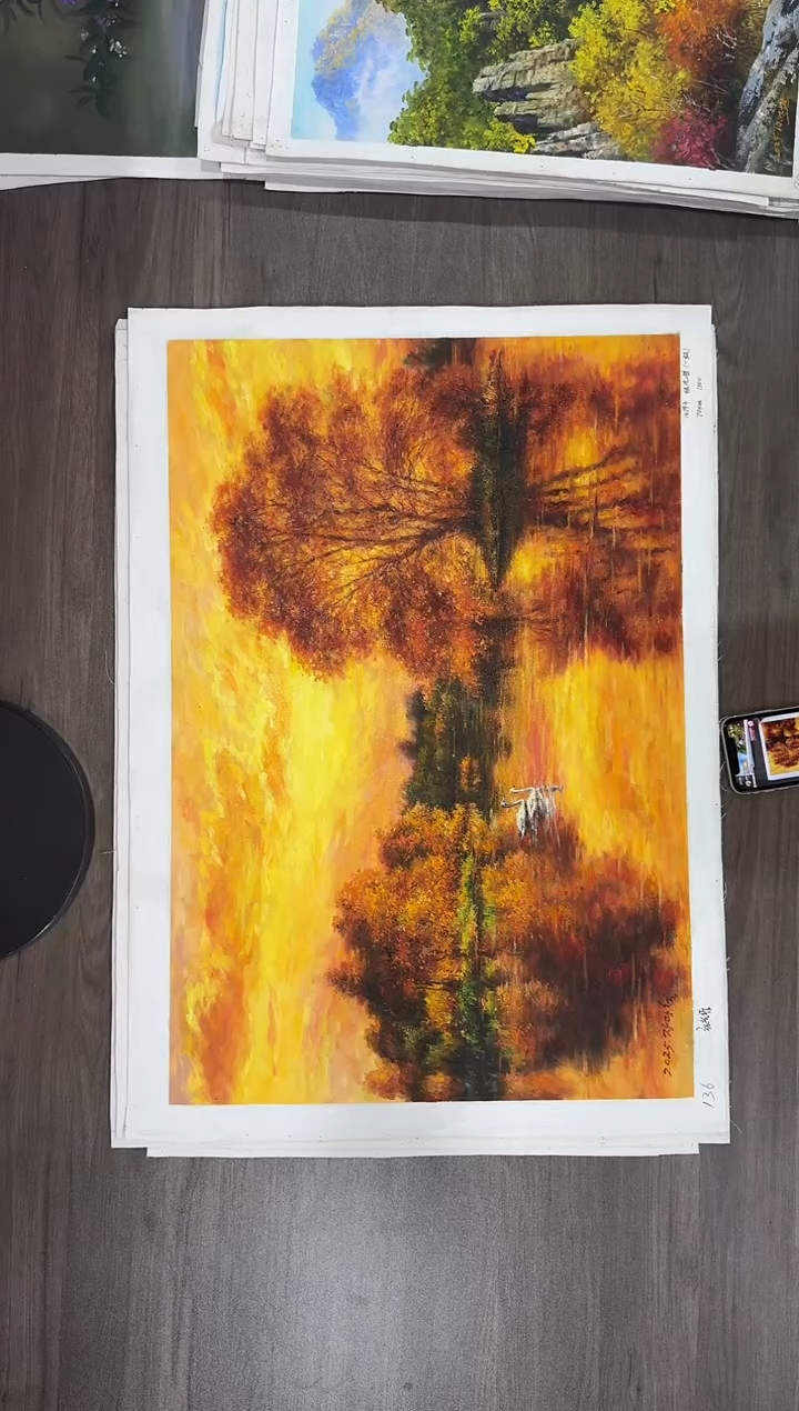 油画【122号】约50*70cm丨朝鲜原创纯手绘孤品油画丨顺丰包邮