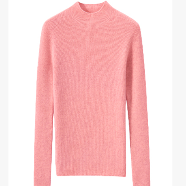 25新款秋冬纯色一线成衣半高抽条针织衫内搭