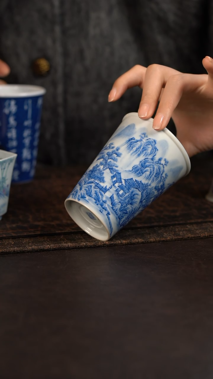 【闪购商品】杯聚澜堂重工山水大可乐杯