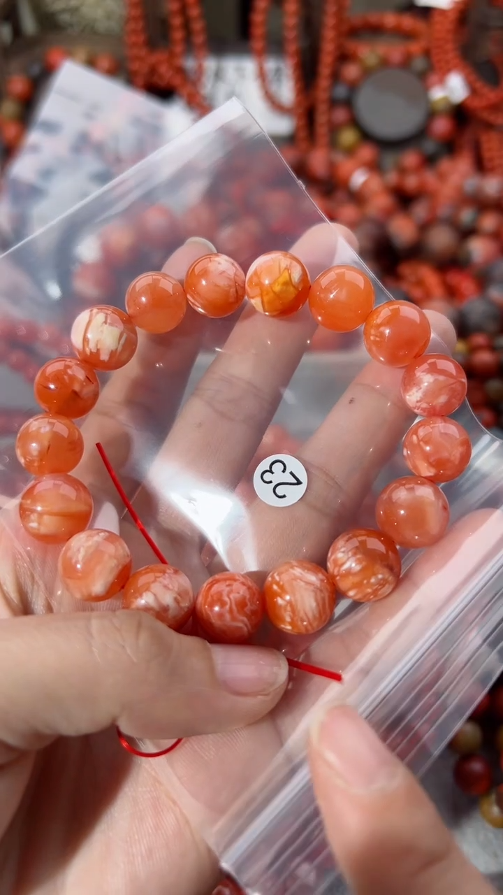 【闪购商品】南红玛瑙未镶嵌手串12