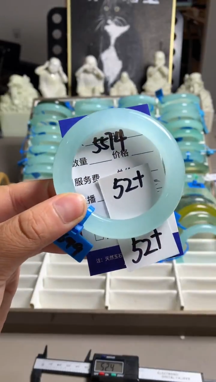 蛇纹石玉未镶嵌手镯5574