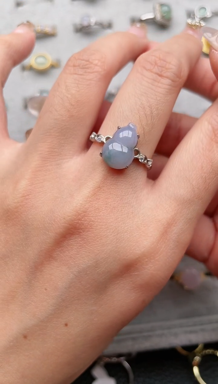 【闪购商品】翡翠戒指银S925镶嵌1111