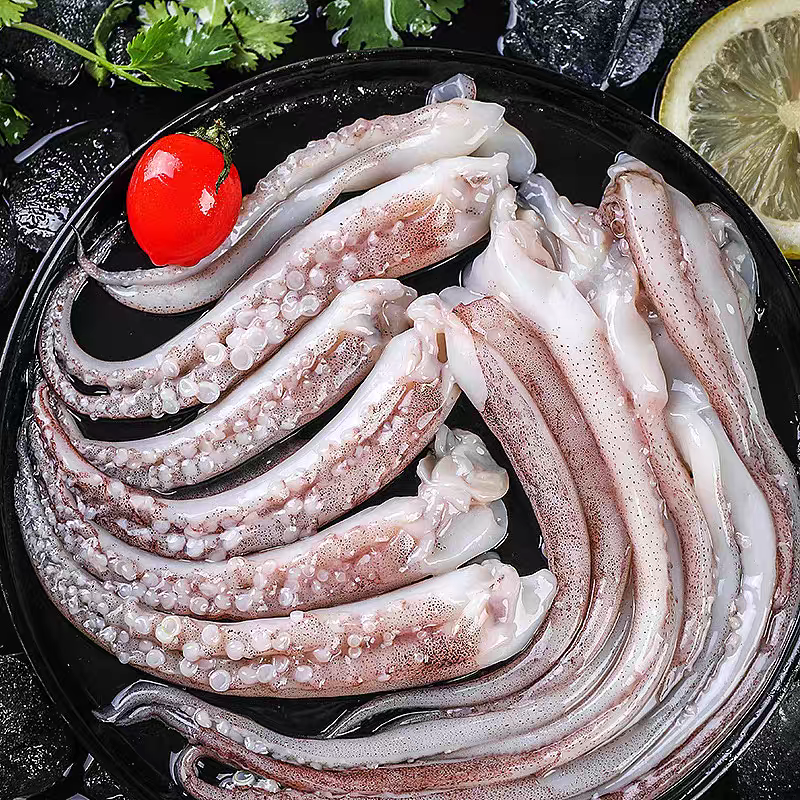 X【新鲜大号鱿鱼须】免浆新鲜鱿鱼头须 顺丰发货 400g/包 5包/7包