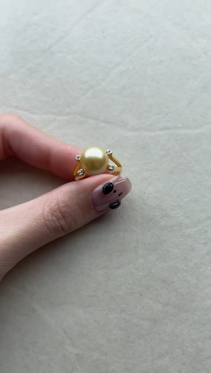 【闪购商品】海水珍珠戒指银S925镶嵌23