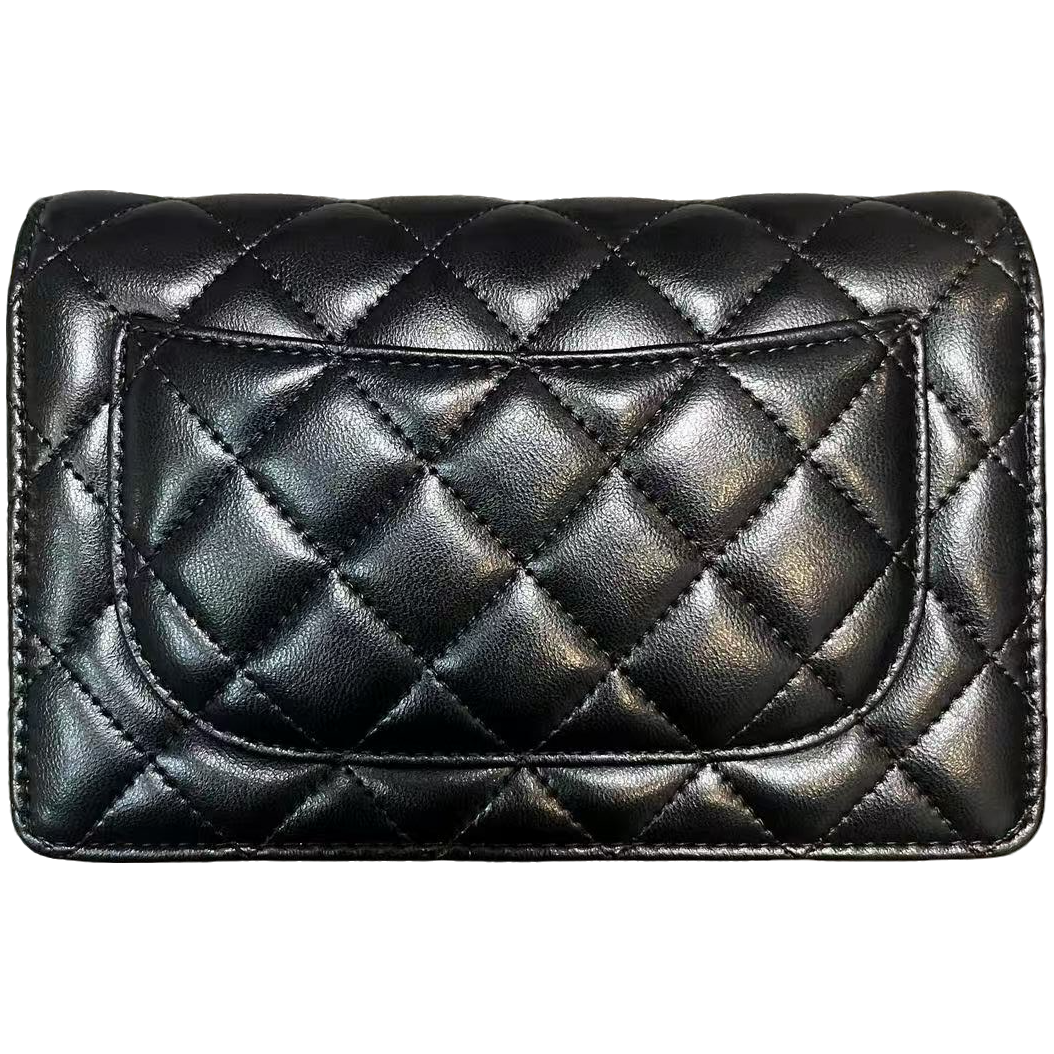 COCO新款高端定制时尚女包 小标卧钱包 黑色黄色白色19cm  80550