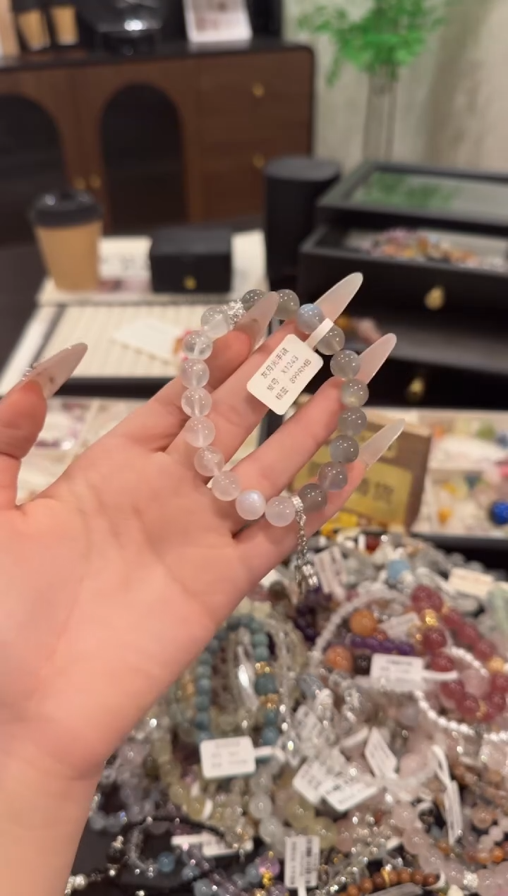 水晶手链合金月光石x1243