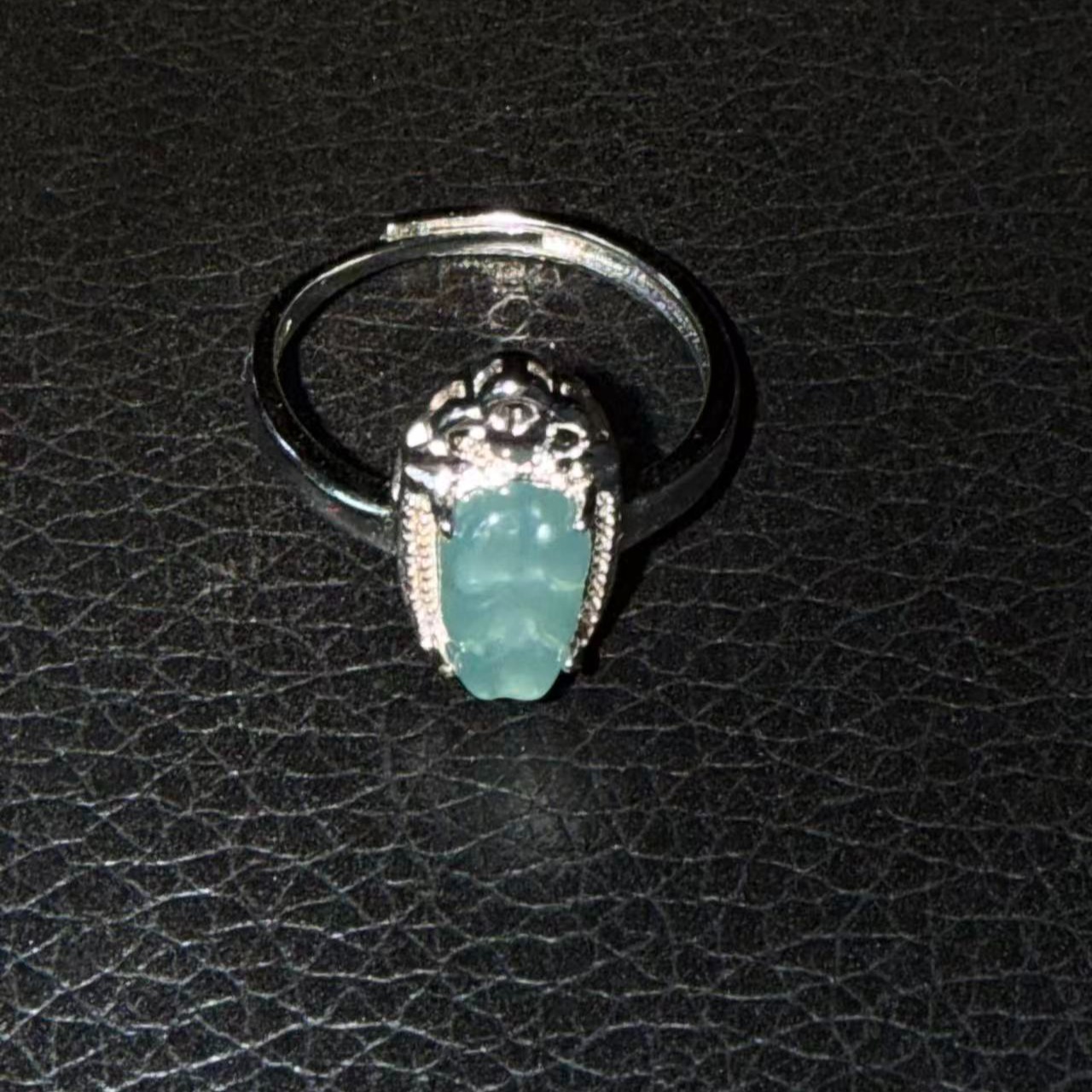 翡翠天空蓝精美女士戒指多样性发一