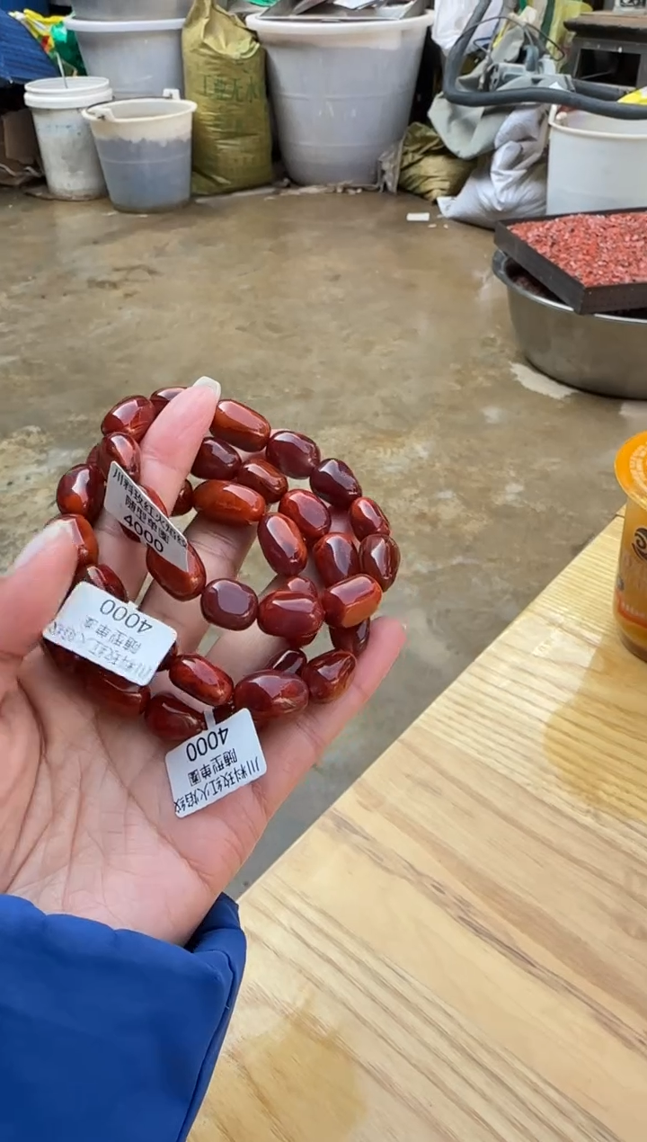 【闪购商品】南红玛瑙珠串未镶嵌原矿无优化川料随型多样性发一条