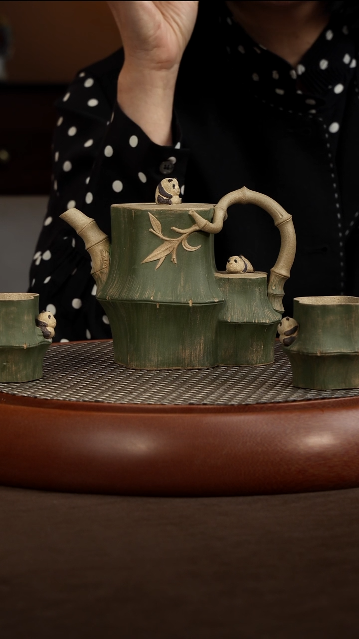 茶壶紫砂【P025】团团圆圆套组  450c  GJF