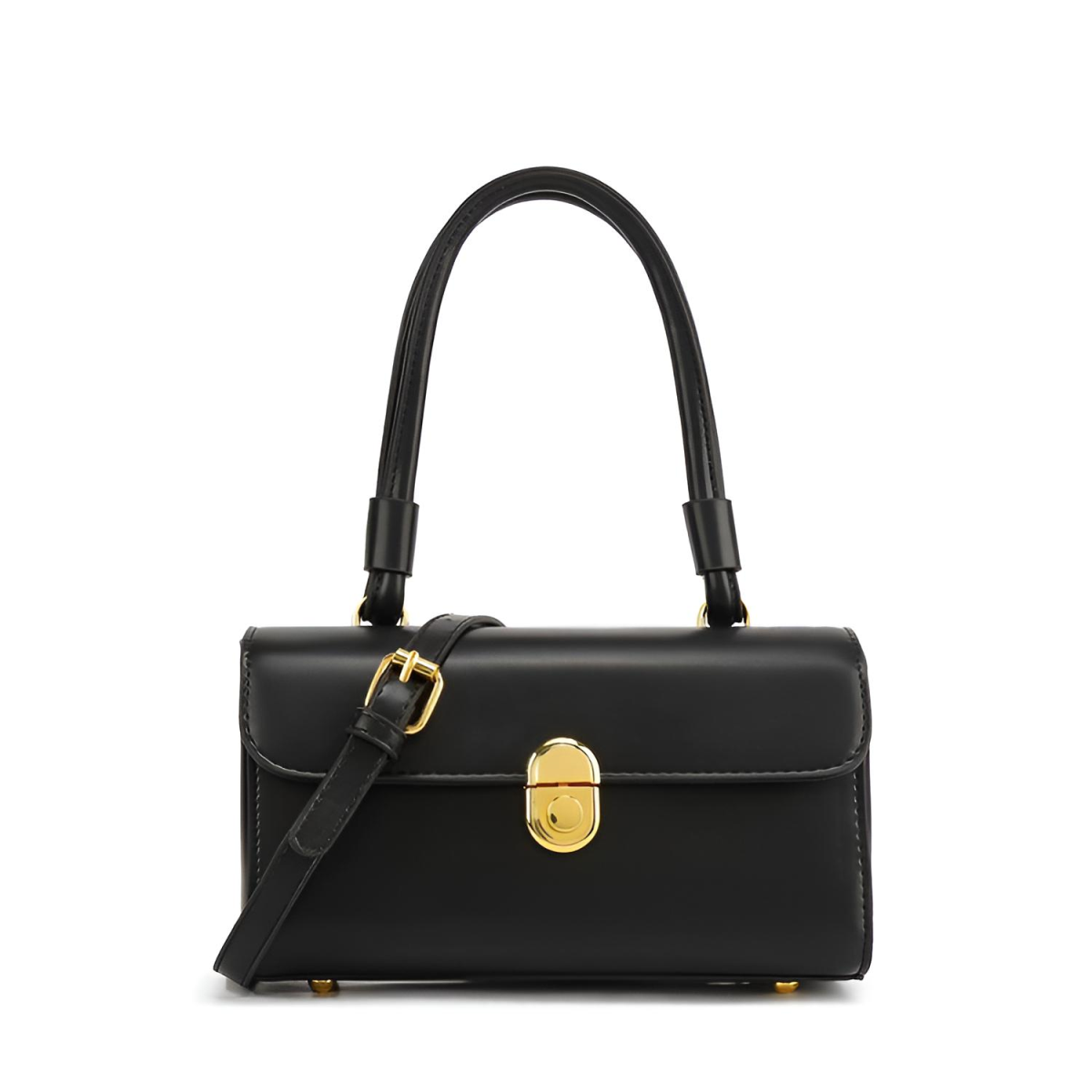 手提单肩包女哑光质感小众法式轻熟风盒子包