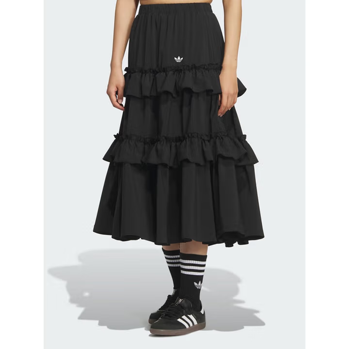 adidas/阿迪达斯新款百搭蛋糕裙时尚百搭运动休闲半身裙KQ6505
