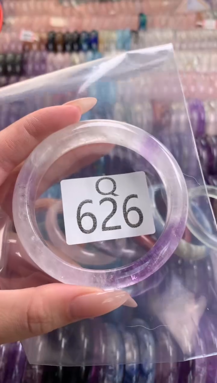 水晶珠宝半成品未镶嵌水晶手镯626-58