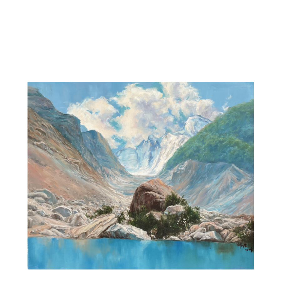 L-H-LWG-2471 刘文桂 山水画 50cm*60cm 画布-A