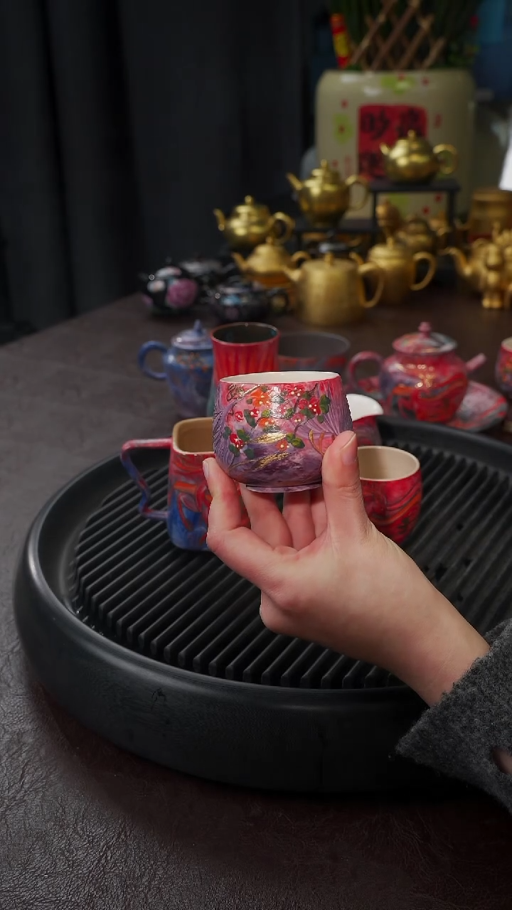 【闪购商品】杯【宜景窑山海经系列】壶 12