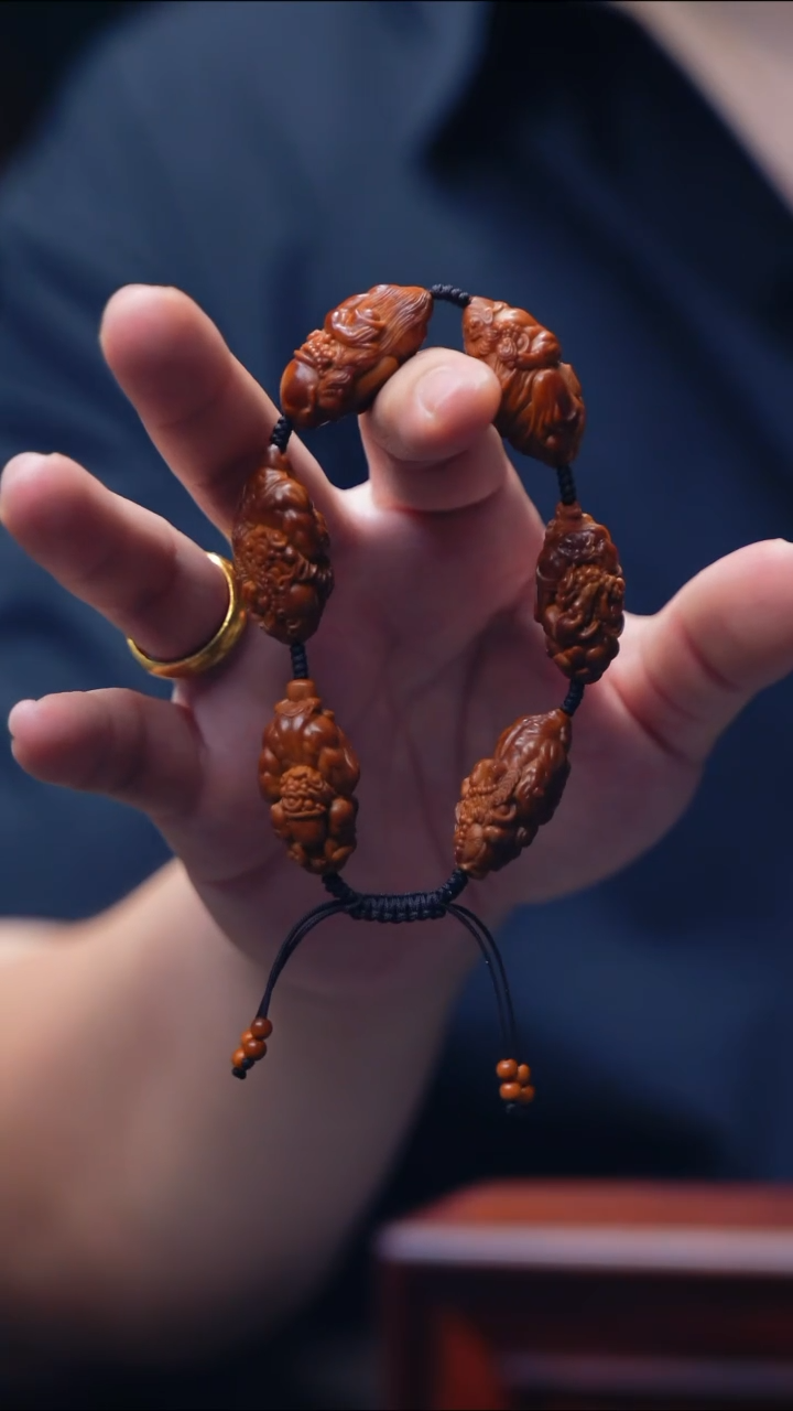 橄榄核手串/手链+山鬼监制【强行招财】微瑕