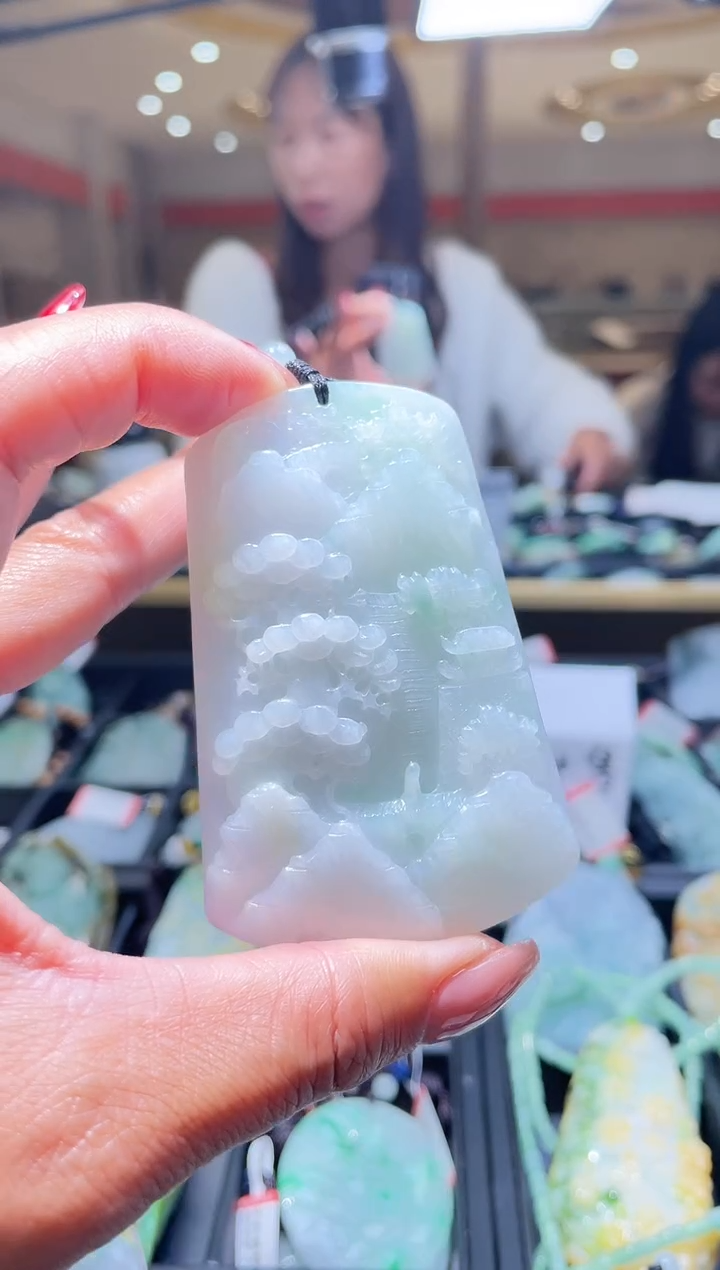 【闪购商品】翡翠颈饰未镶嵌天然缅甸翡翠A货