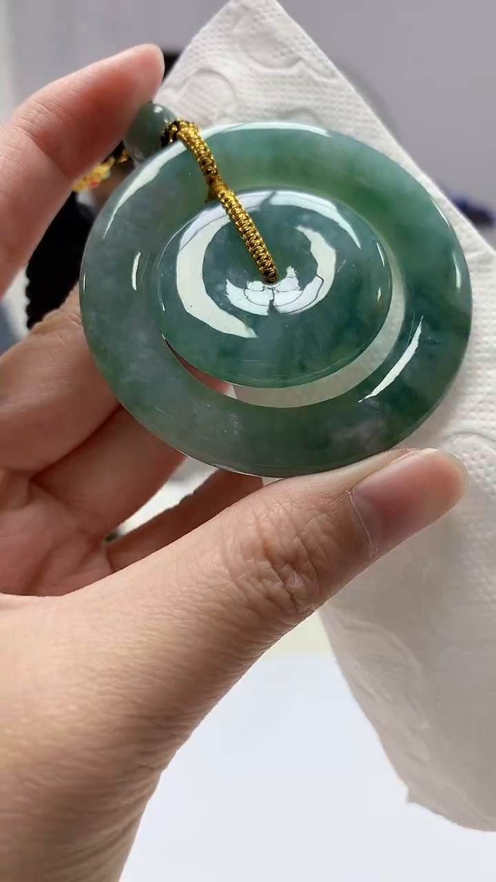 【闪购商品】定制翡翠未镶嵌5028zm-毛货扣子219