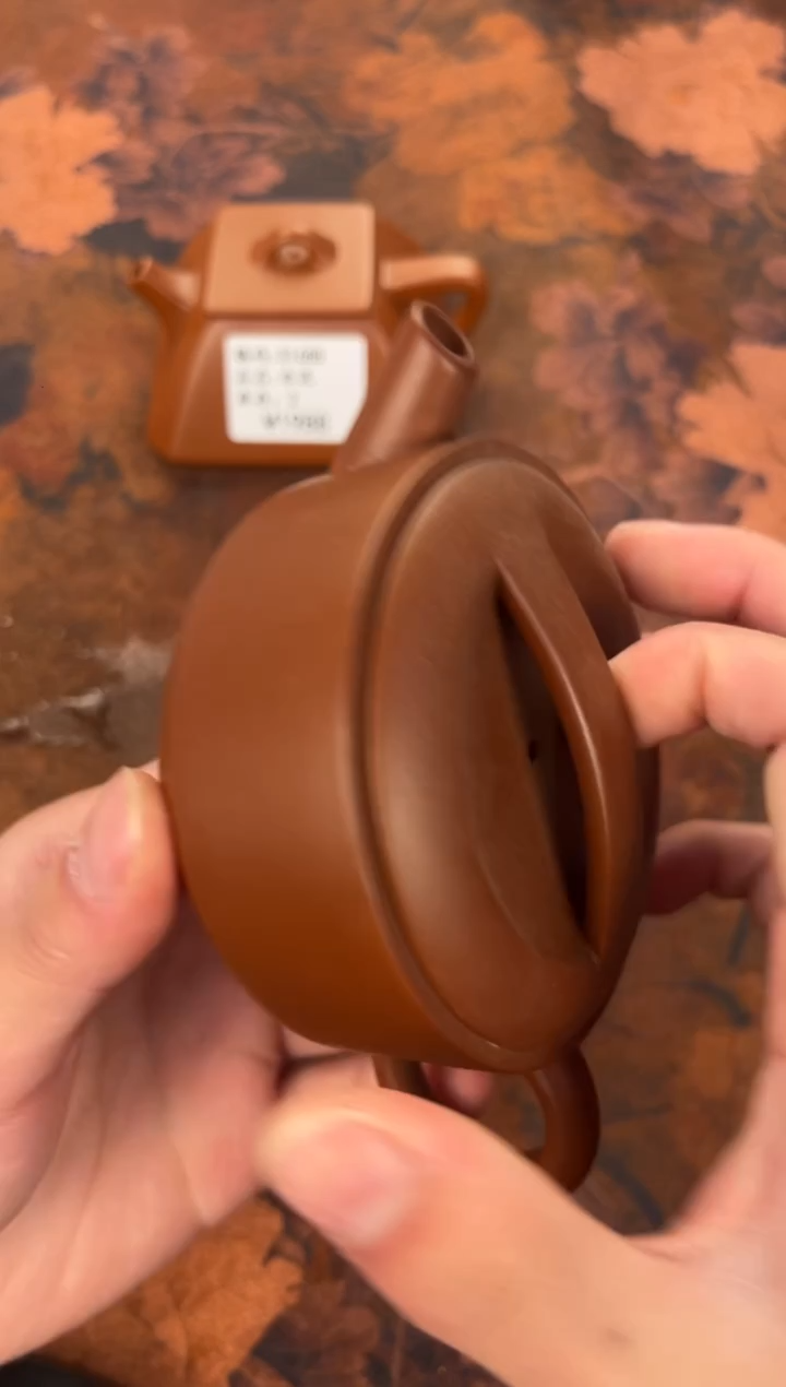 茶杯紫砂-一片瓦  朱泥