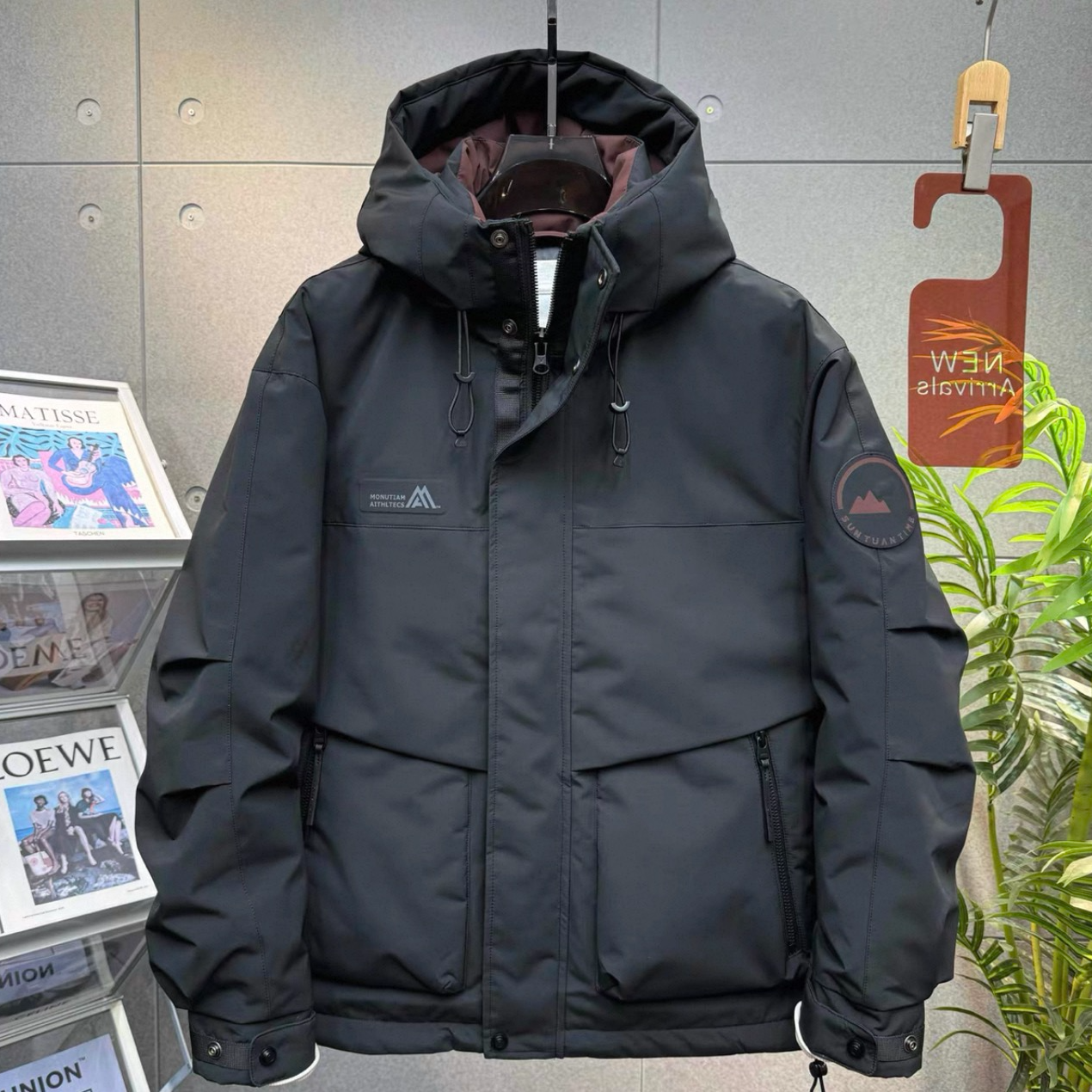 8830保暖冬季户外风男士羽绒服90白鸭绒