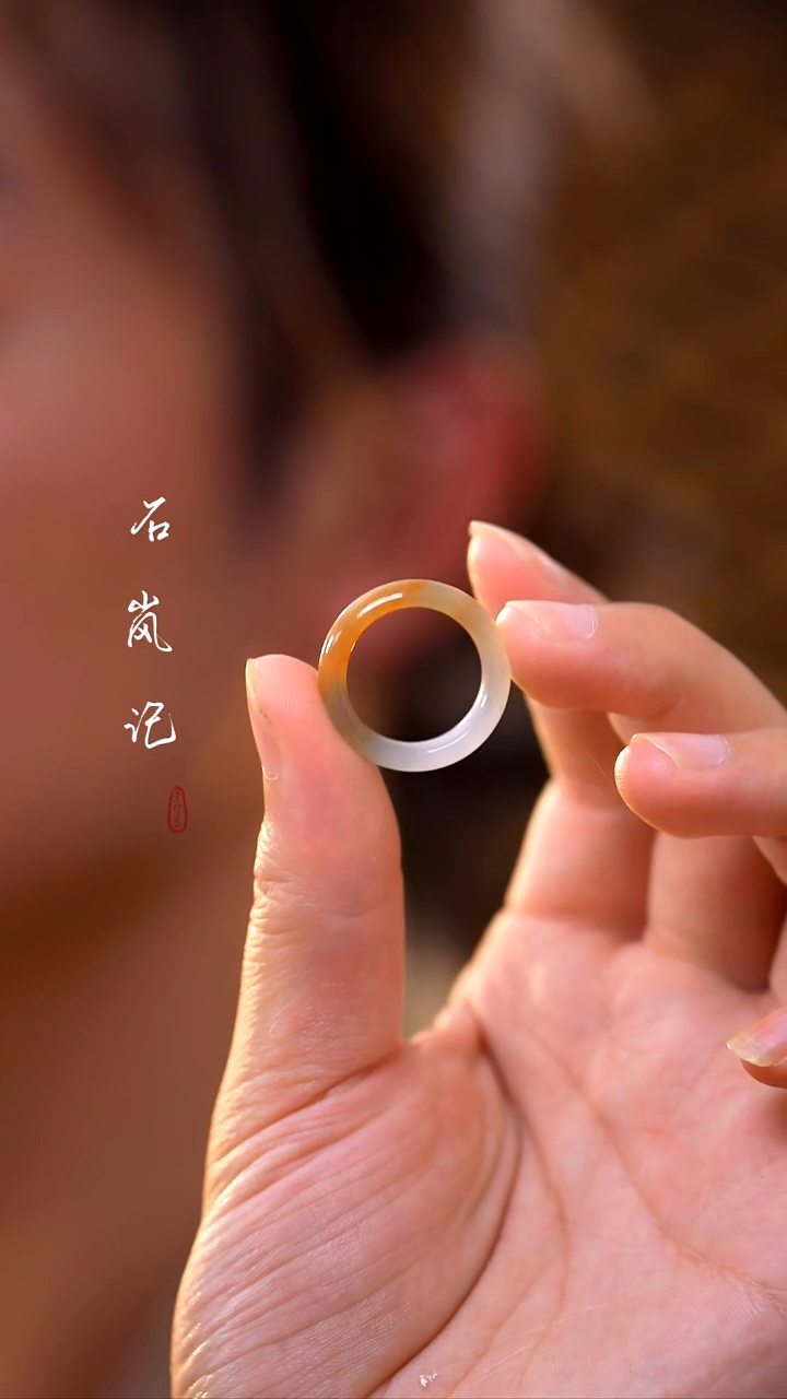 未镶嵌戒指翡翠天然无烧红翡老翡翠