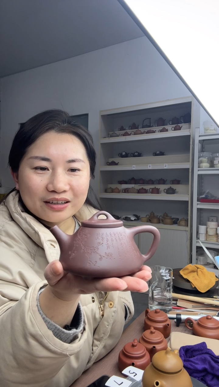 茶壶底槽青全手工子冶石瓢200cc（原矿底槽清）