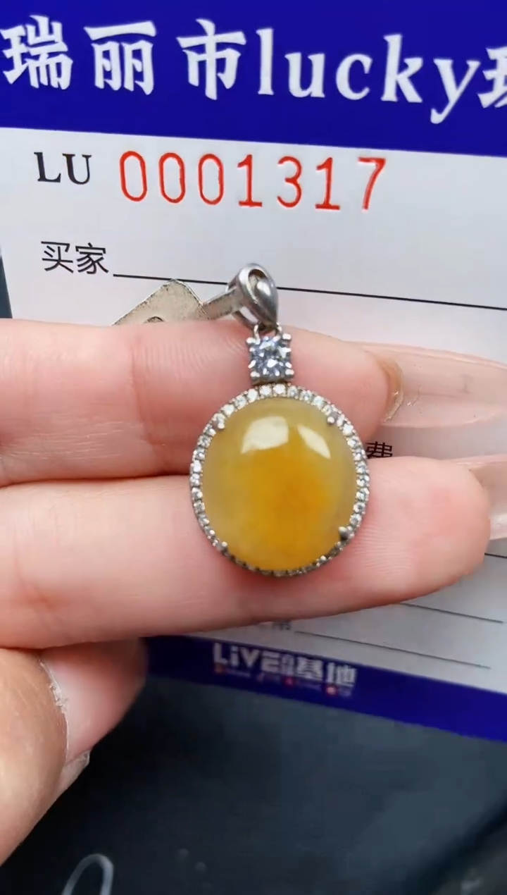 【闪购商品】翡翠颈饰银S925镶嵌13171