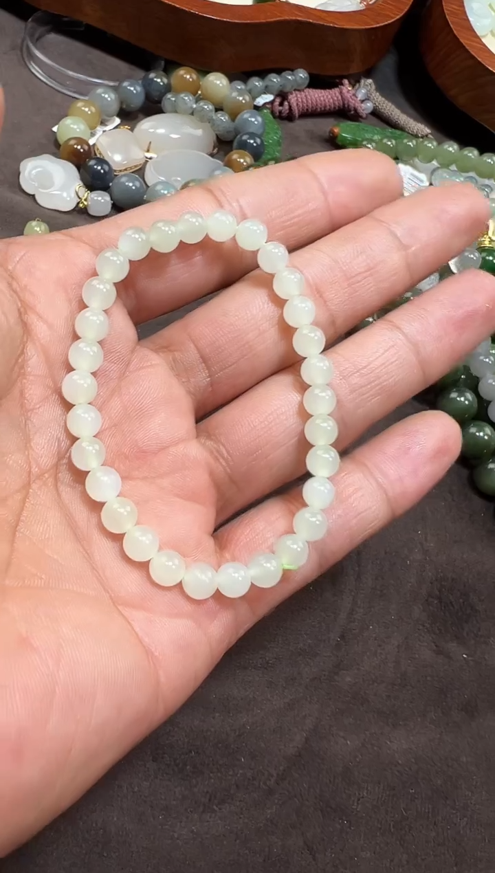 【闪购商品】和田玉手串银S925镶嵌手串多样性发货拍一发一卡6