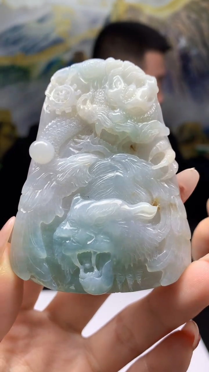 【闪购商品】定制翡翠未镶嵌1064ry-毛货挂件93