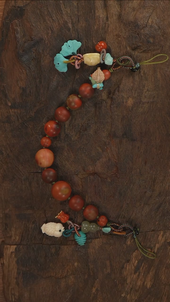 【闪购商品】南红玛瑙手机链未镶嵌S3068-定制