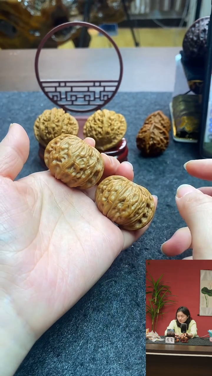 【闪购商品】文玩核桃把件40磨盘