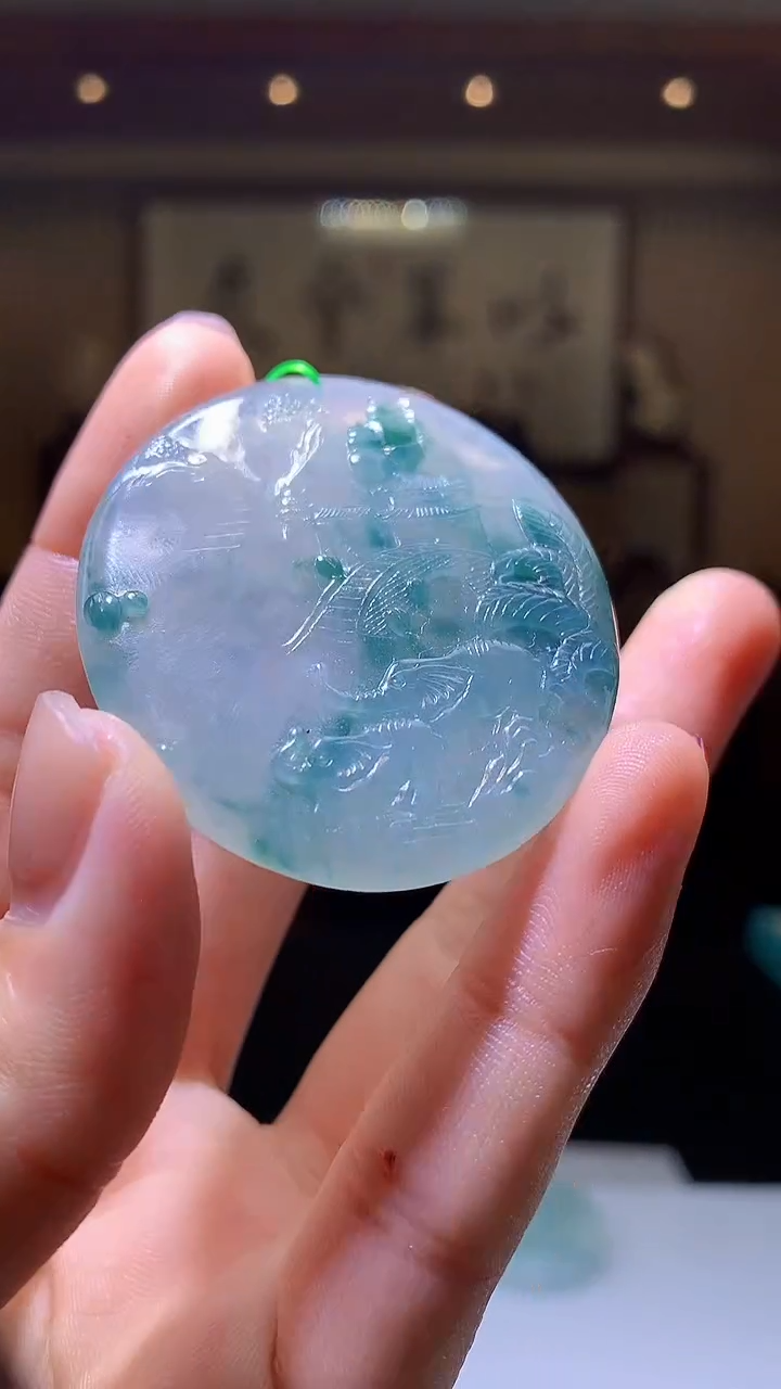 【闪购商品】定制翡翠未镶嵌1085hm-毛货挂件31