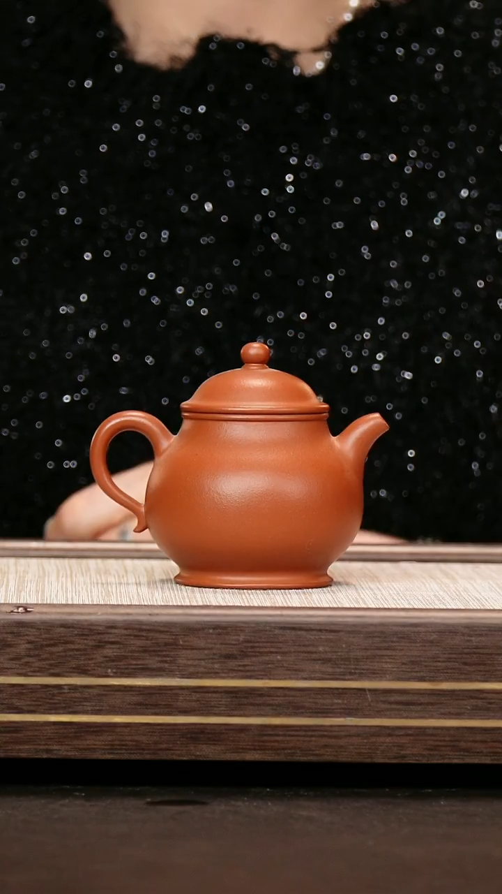 茶杯紫砂小煤窑朱泥 潘壶 170cc 崔晶晶光版