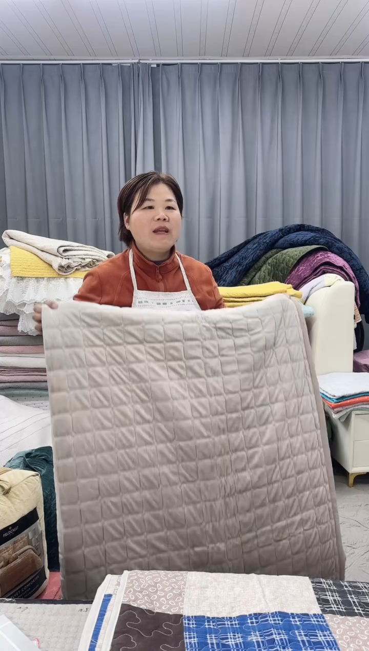 棉米灰绒1.5*2.0