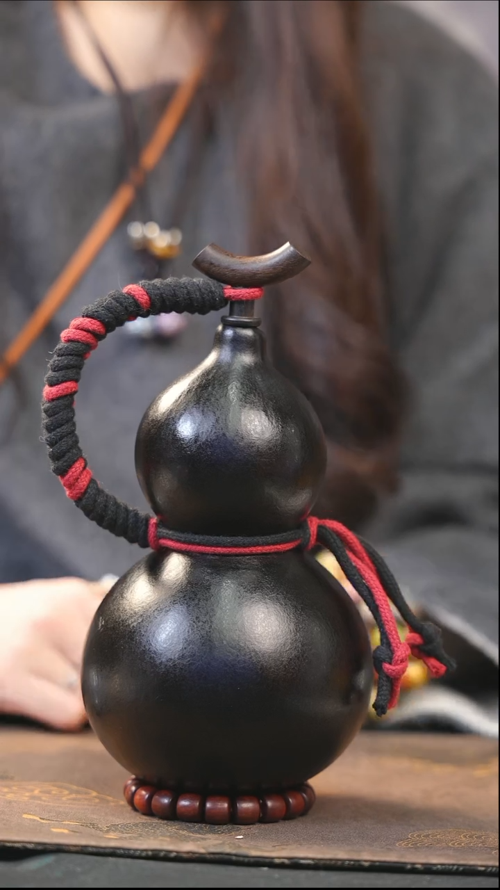 【闪购商品】XG153大漆酒葫芦不包手串及旋转底座