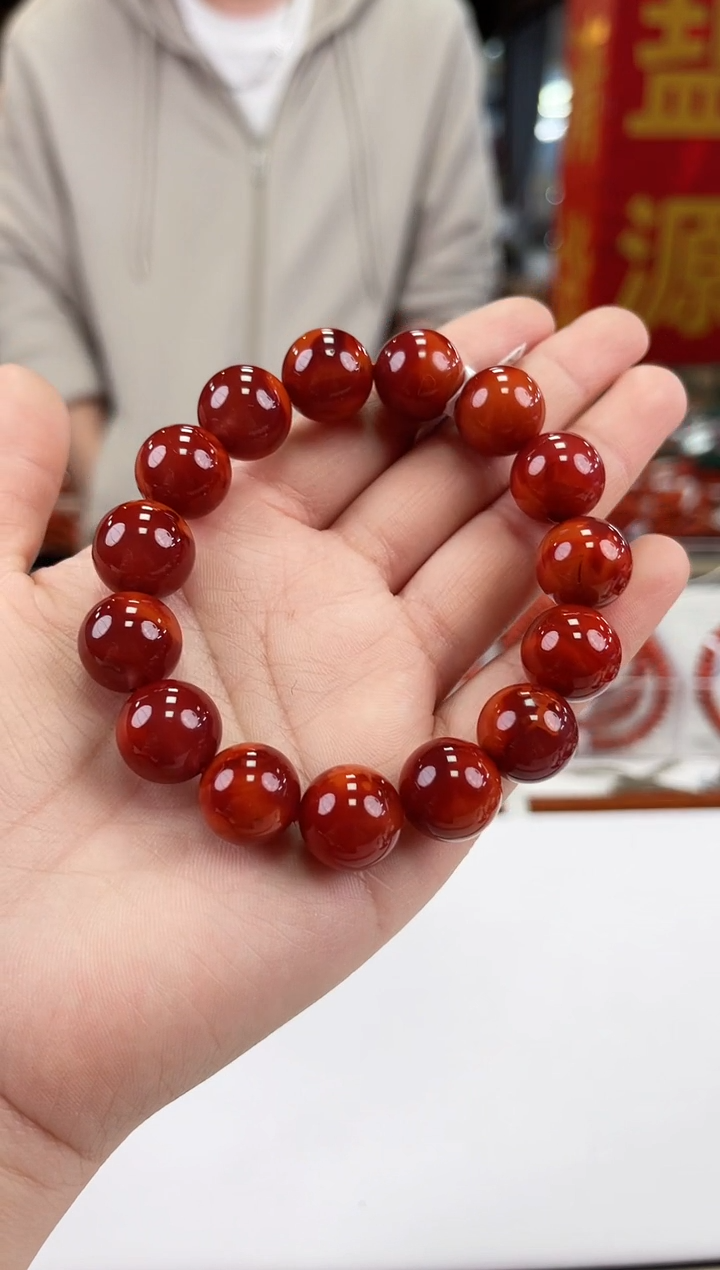 【闪购商品】南红玛瑙瓦西手串14+未镶嵌一个/条