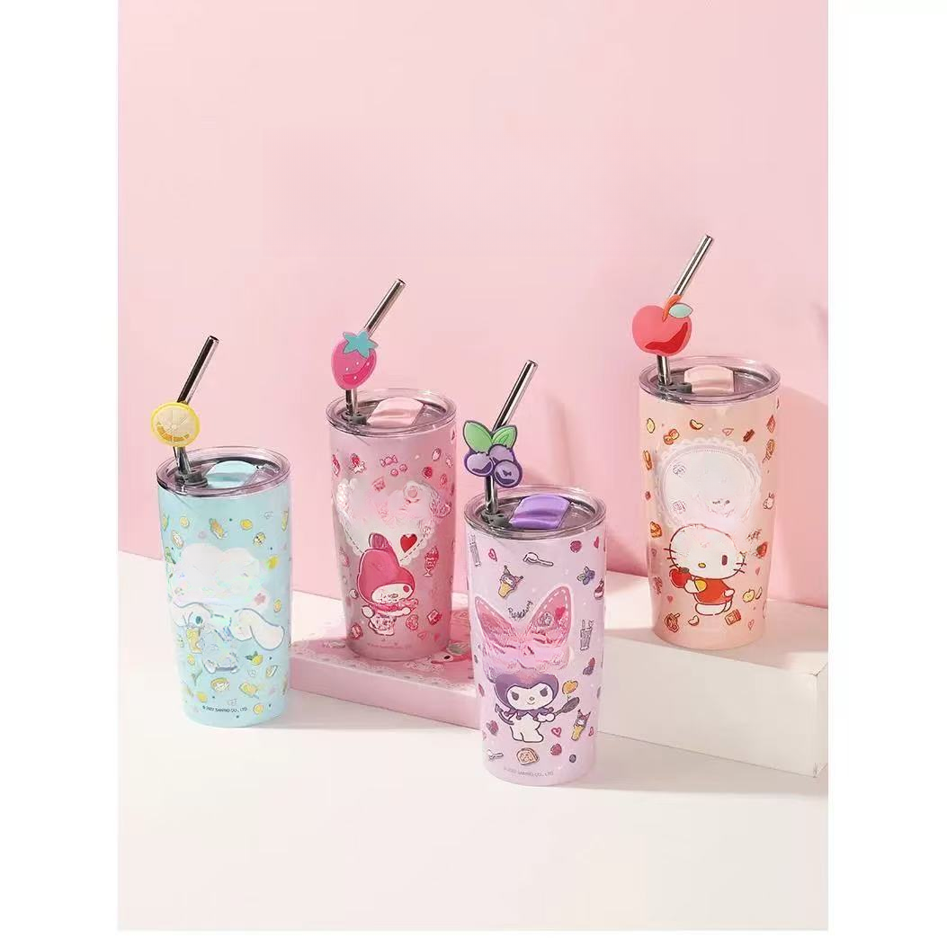 3795     吸管钢杯卡通吸管杯