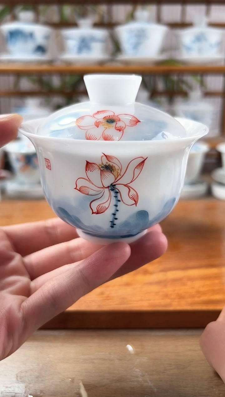 微瑕高冰一枝独秀二才布袋130ml