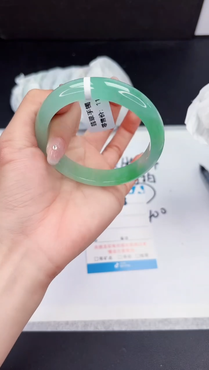 所见即所得缅料手镯28-58.6