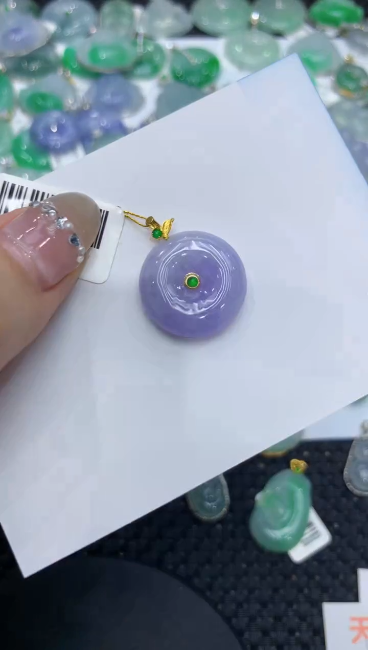 【闪购商品】翡翠颈饰18K金镶嵌 222222222