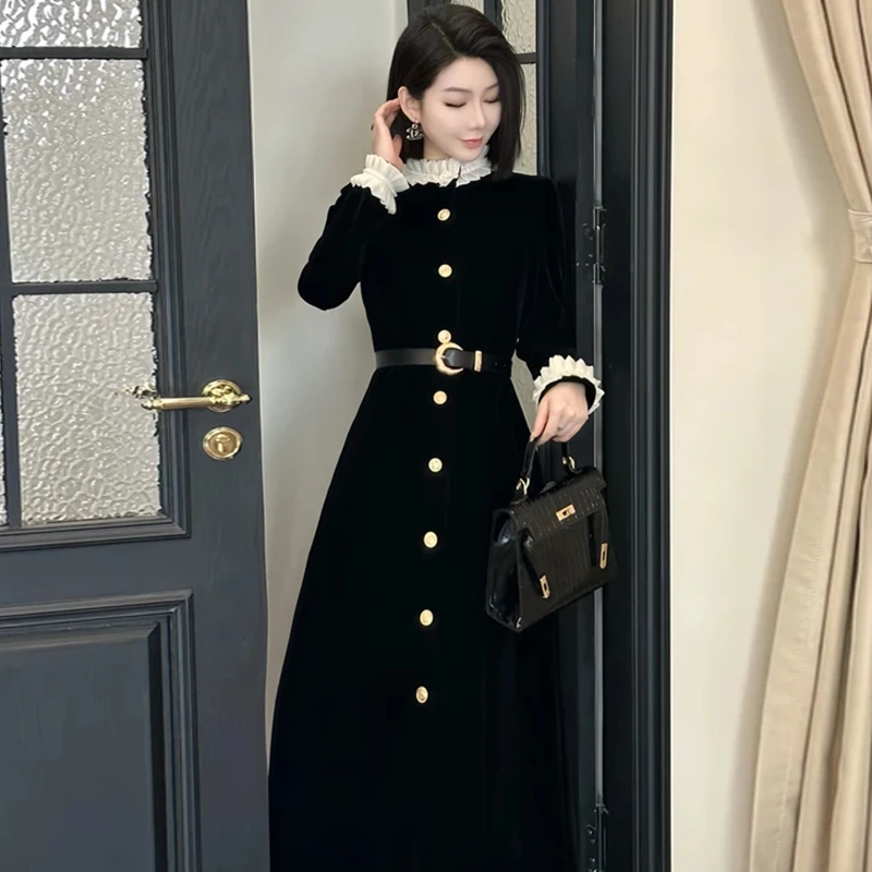 A468高腰显瘦连衣裙