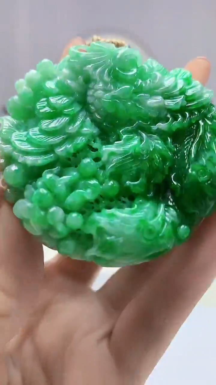 【闪购商品】定制翡翠未镶嵌4688DD-毛货挂件10