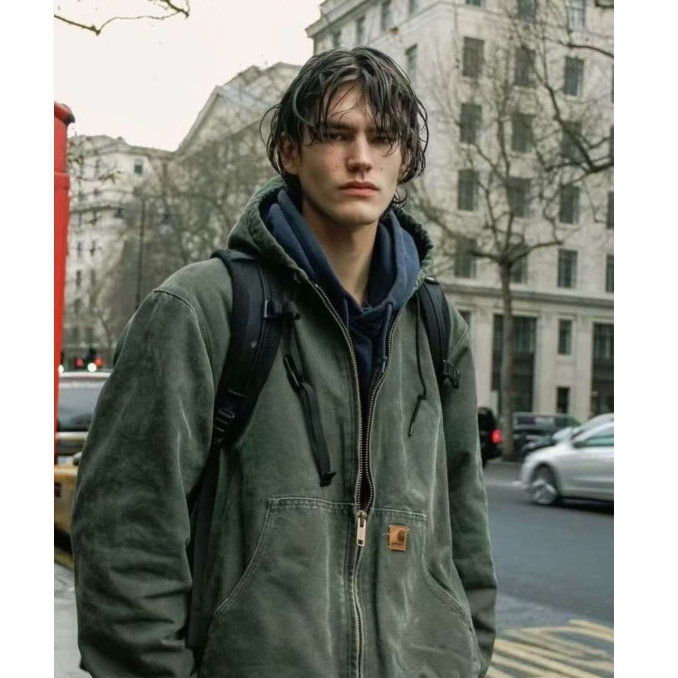 卡哈特 J130美式加棉锁棉冬装工装夹克外套男女