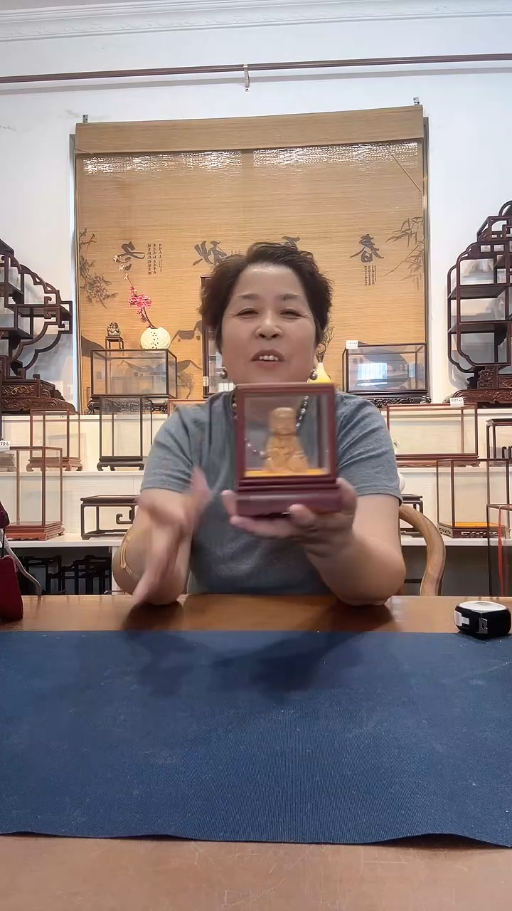 红酸枝木类木头款玻璃罩062