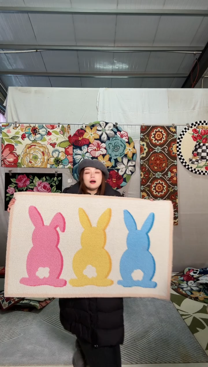 混纺ᰔ****ᐝ微瑕三只兔子