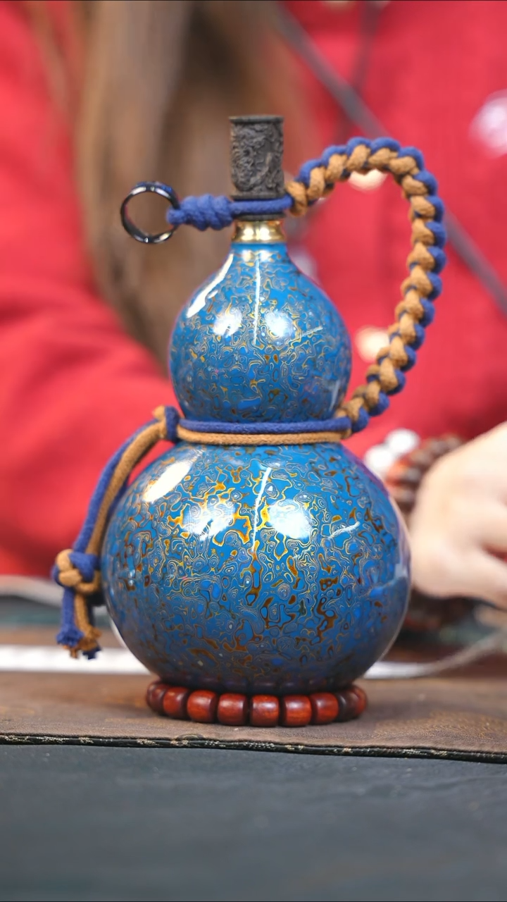 【闪购商品】WP338漆艺酒葫芦不包手串及旋转底座