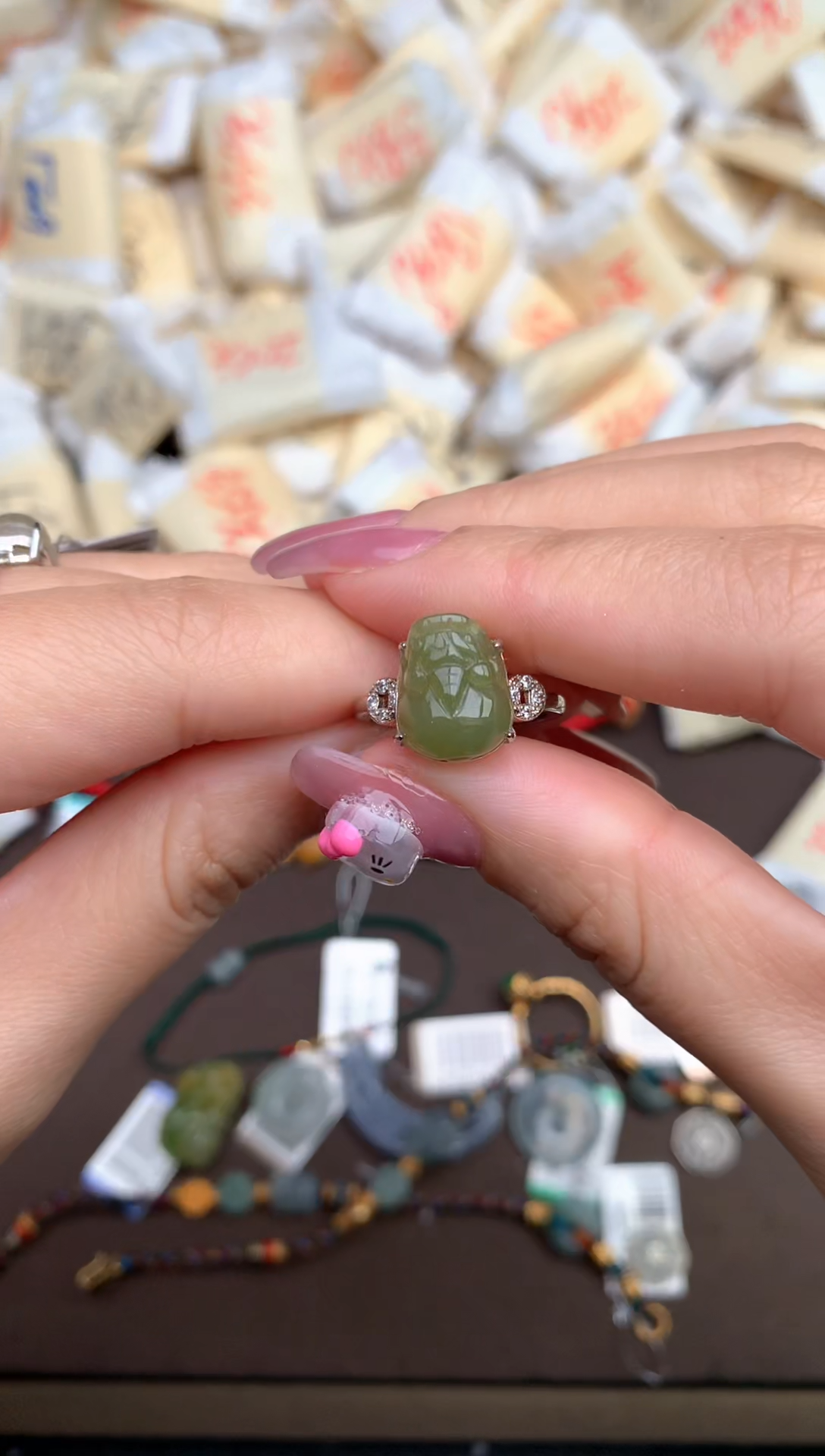 【闪购商品】翡翠戒指银S925镶嵌 — 