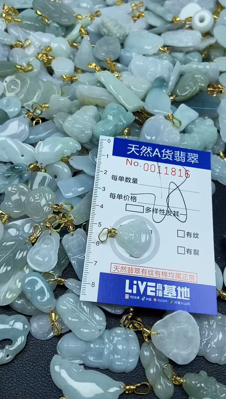 【闪购商品】翡翠颈饰未镶嵌天然A货翡翠